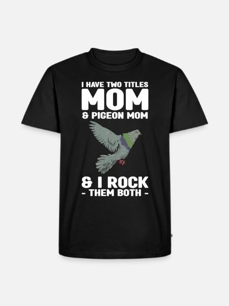 Taube - Männer Premium Bio T-Shirt - Schwarz