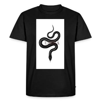 ÚМ฿ŔÁ – La collection Dark Serpent" - T-shirt Premium bio Homme - noir - Devant - Nico (187cm)