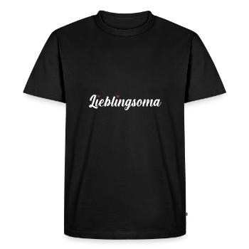 Grand-mère Mamie - T-shirt Premium bio Homme - noir - Devant - Nico (187cm)