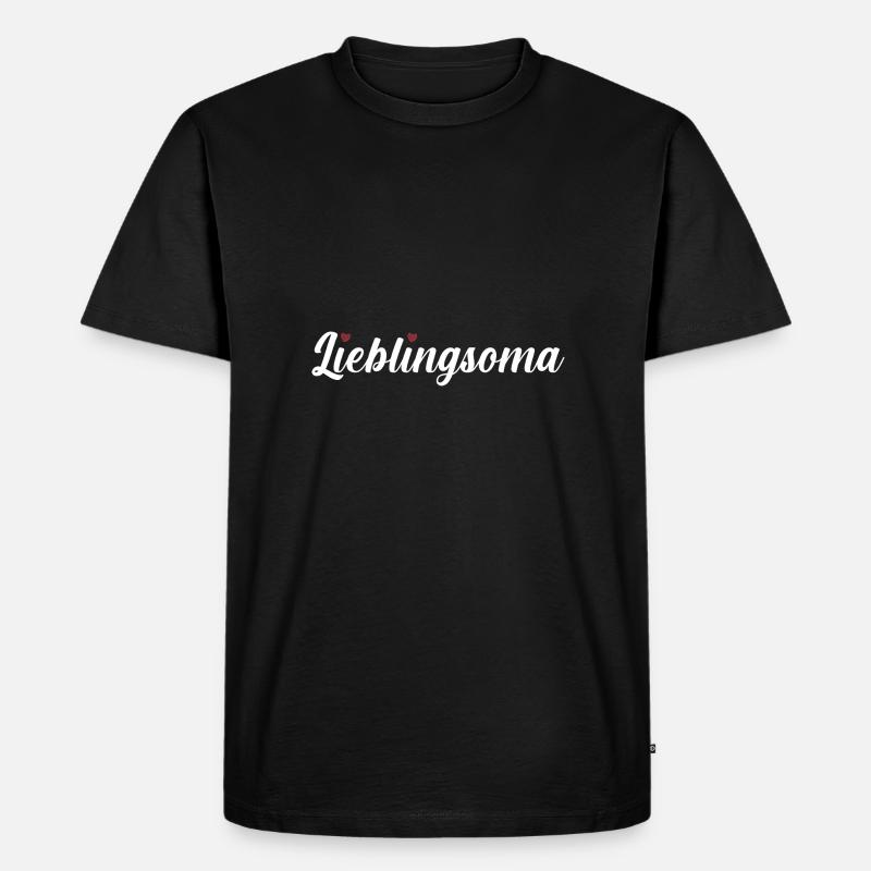 Großmutter Oma - Männer Premium Bio T-Shirt - Schwarz