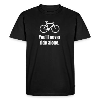 cyclistes cadeaux vélo vélo messager à vélo - T-shirt Premium bio Homme - noir - Devant - Nico (187cm)