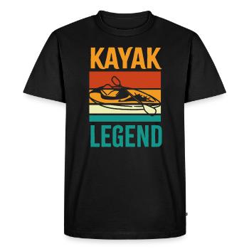 Kayak Legend Hobby Sports Pagaie Kayak nautique - T-shirt Premium bio Homme - noir - Devant - Nico (187cm)