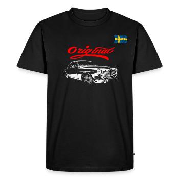 Amazone Suède voiture - T-shirt Premium bio Homme - noir - Devant - Nico (187cm)