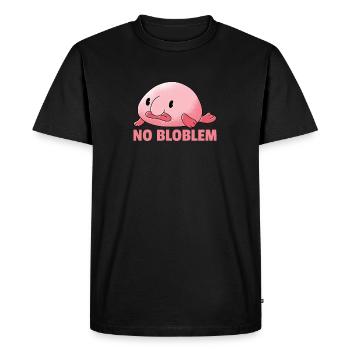 Blobfish No Bloblem drôle Blobfish - T-shirt Premium bio Homme - noir - Devant - Nico (187cm)