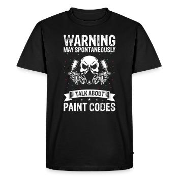 Peintre de voiture pour Peintre de voiture pour dessinateur de voitures - T-shirt Premium bio Homme - noir - Devant - Nico (187cm)