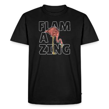 Flamazing - Perfect Gift for Animal Lovers - Men's Premium Organic T-Shirt - black - Front - Nico (187cm)