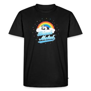 Black Metal Panda - T-shirt Premium bio Homme - noir - Devant - Nico (187cm)
