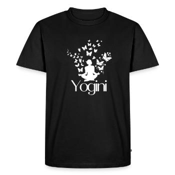 Yoga is my passion - Men's Premium Organic T-Shirt - black - Front - Nico (187cm)