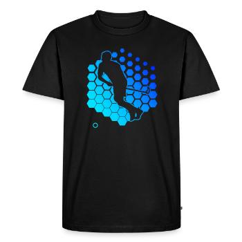 Innebandy Floorball Floorball Jeux de Floorball féminin - T-shirt Premium bio Homme - noir - Devant - Nico (187cm)