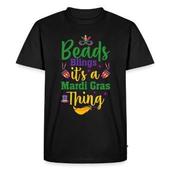 Mardi Gras Parade Carnaval Carnaval Célébration - T-shirt Premium bio Homme - noir - Devant - Nico (187cm)