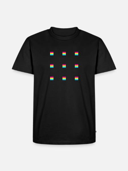 Pansexual Flags - Men's Premium Organic T-Shirt - black