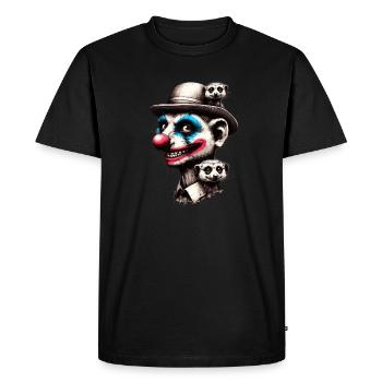 Clown de suricate - T-shirt Premium bio Homme - noir - Devant - Nico (187cm)
