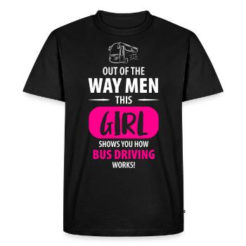 Bus Bus Driver School Bus Bus Bus Driver - Men's Premium Organic T-Shirt - black - Front - Nico (187cm)