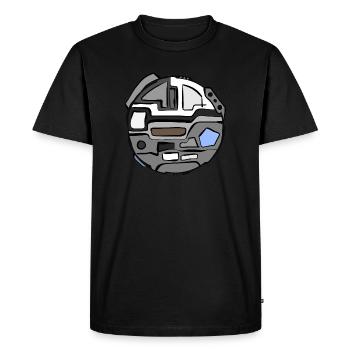 Planète extraterrestre - T-shirt Premium bio Homme - noir - Devant - Nico (187cm)