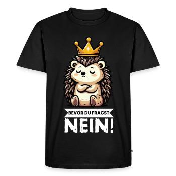 Before You Ask Hedgehog Hedgehog Lover Hedgehog Stinger - Men's Premium Organic T-Shirt - black - Front - Nico (187cm)