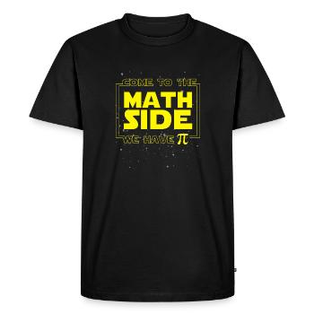 mathématiques - T-shirt Premium bio Homme - noir - Devant - Nico (187cm)