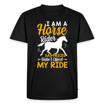 I'm a Rider - Barrel Equestrians - Men's Premium Organic T-Shirt - black - Front - Nico (187cm)