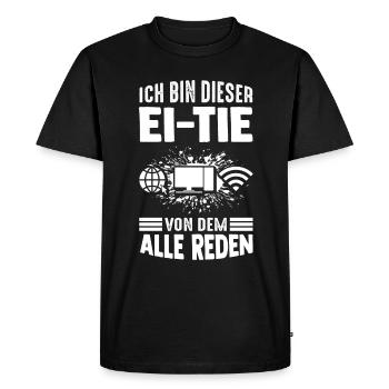 I'm that person that everyone is talking about computers - Men's Premium Organic T-Shirt - black - Front - Nico (187cm)