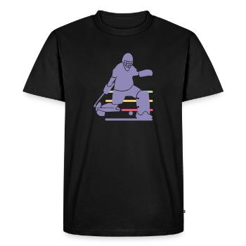 Goalie - Men's Premium Organic T-Shirt - black - Front - Nico (187cm)