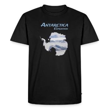Antarctica expedition - Men's Premium Organic T-Shirt - black - Front - Nico (187cm)