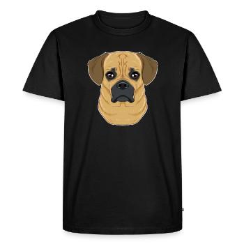 Puggle Lover I Dog Lover I Puggle - T-shirt Premium bio Homme - noir - Devant - Nico (187cm)
