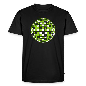 DISCO BALL BALL - T-shirt Premium bio Homme - noir - Devant - Nico (187cm)