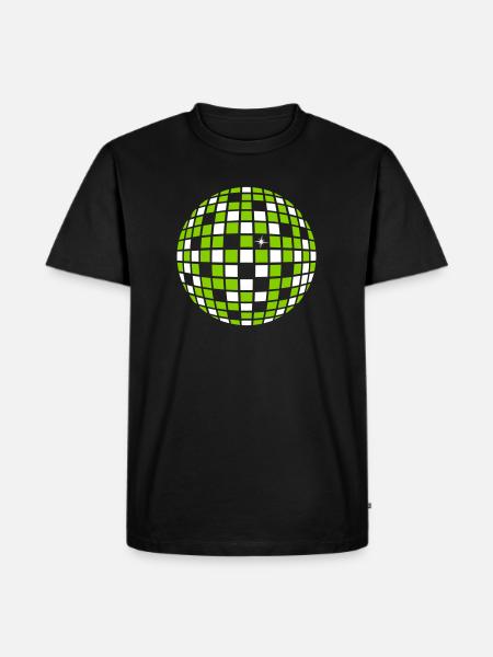 DISCO KUGEL - Männer Premium Bio T-Shirt - Schwarz
