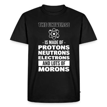 Fun science - Men's Premium Organic T-Shirt - black - Front - Nico (187cm)
