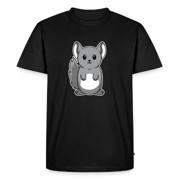 Animal doux bébé Chinchilla - T-shirt Premium bio Homme - noir - Devant - Nico (187cm)