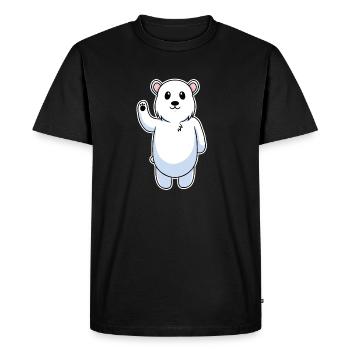 Ours polaire ours polaire ours - T-shirt Premium bio Homme - noir - Devant - Nico (187cm)