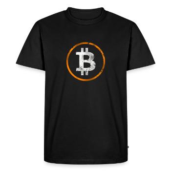 BITCOIN CRYPTO BTC FAN - T-shirt Premium bio Homme - noir - Devant - Nico (187cm)