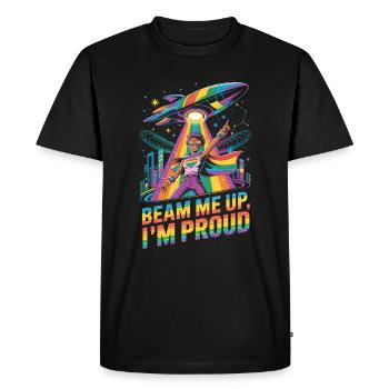 Design cool du mois de la fierté - T-shirt Premium bio Homme - noir - Devant - Nico (187cm)