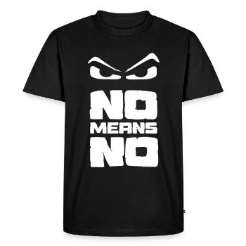 Non signifie Non - Non signifie Non - T-shirt Premium bio Homme - noir - Devant - Nico (187cm)