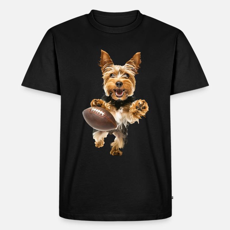 Yorkshire Terrier - Männer Premium Bio T-Shirt - Schwarz