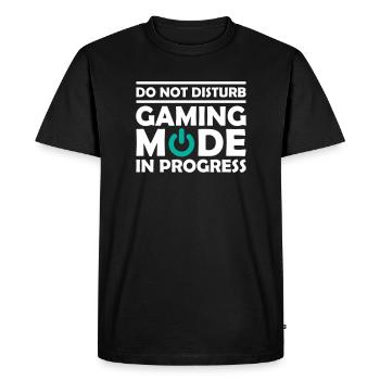 Gaming Mode In Progress - Men's Premium Organic T-Shirt - black - Front - Nico (187cm)