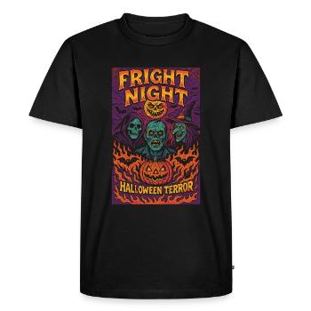 Fright Night Halloween - Men's Premium Organic T-Shirt - black - Front - Nico (187cm)