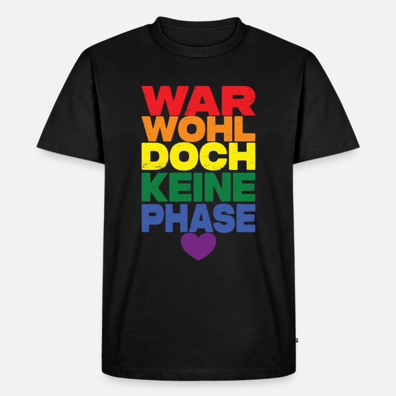War Wohl Doch Keine Phase - Männer Premium Bio T-Shirt - Schwarz