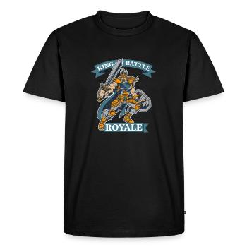 L’idée de cadeau de Roi de Battle - T-shirt Premium bio Homme - noir - Devant - Nico (187cm)