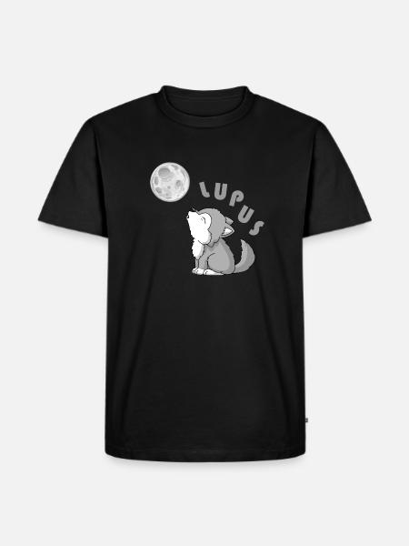 doux bébé loup - T-shirt Premium bio Homme - noir
