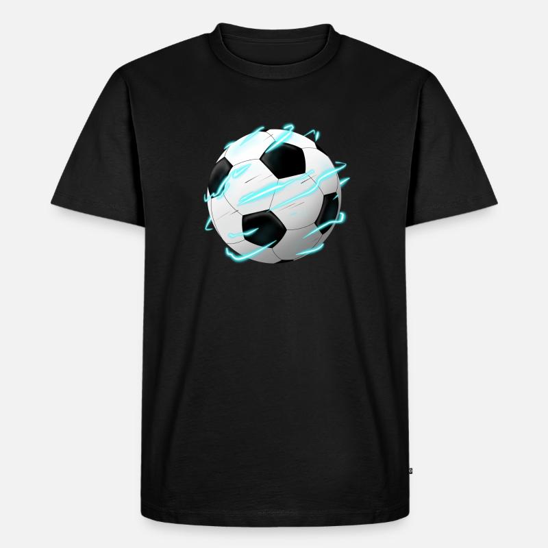 Fußball Power - Männer Premium Bio T-Shirt - Schwarz