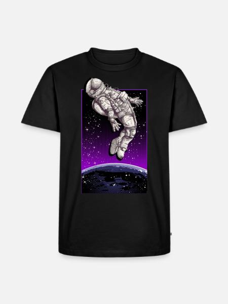 Space Walk - Men's Premium Organic T-Shirt - black
