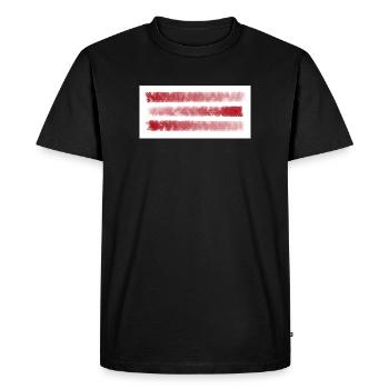 raide - T-shirt Premium bio Homme - noir - Devant - Nico (187cm)