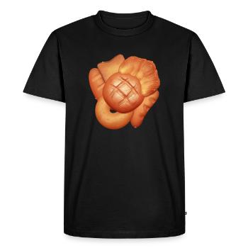 Bread Bakery, Buns and bagels and baguettes - Men's Premium Organic T-Shirt - black - Front - Nico (187cm)
