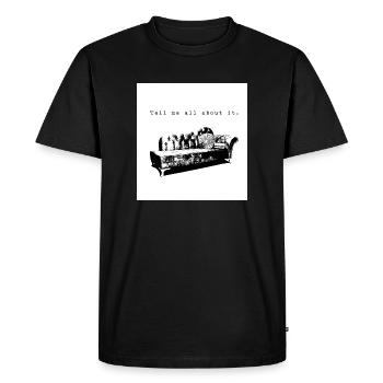 Dites-moi tout à ce sujet - T-shirt Premium bio Homme - noir - Devant - Nico (187cm)