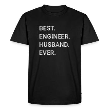 Best Engineer Husband Ever - Men's Premium Organic T-Shirt - black - Front - Nico (187cm)