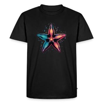 Étoile de mer pour les fans de créatures marines Idée cadeau vacances - T-shirt Premium bio Homme - noir - Devant - Nico (187cm)