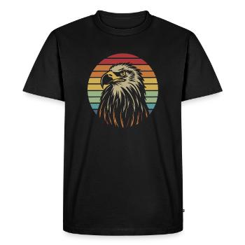 Aigle majestueux - T-shirt Premium bio Homme - noir - Devant - Nico (187cm)