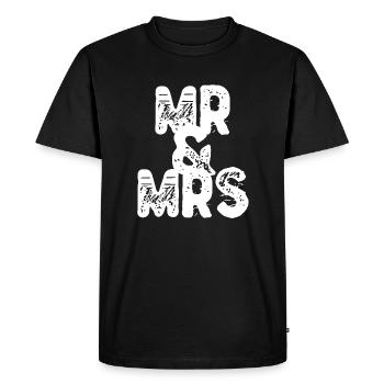 Lui et vous | M. et Mme | M. et Mme - T-shirt Premium bio Homme - noir - Devant - Nico (187cm)
