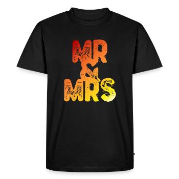 Lui et vous | M. et Mme | M. et Mme - T-shirt Premium bio Homme - noir - Devant - Nico (187cm)