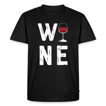 Vin vin love love love festival du vin de dégustateurs - T-shirt Premium bio Homme - noir - Devant - Nico (187cm)